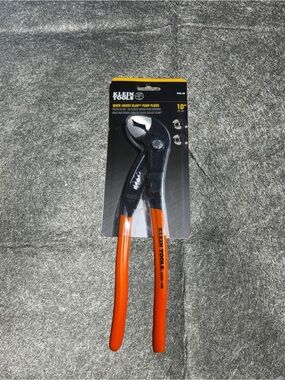 Klein Tools 10" Quick-Adjust Lineman's Pump Pliers - Orange Handles
